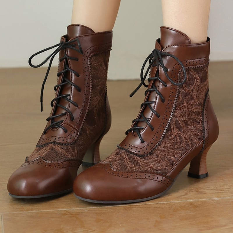 Women'S Shoes Big Feet - Tamanho grande vintage bota curta feminina