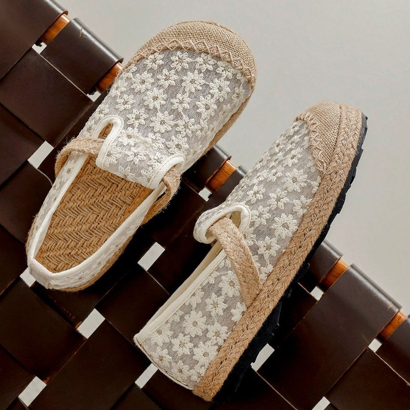 Women'S Shoes Vegan - Mules de Linho Casuais para Mulheres