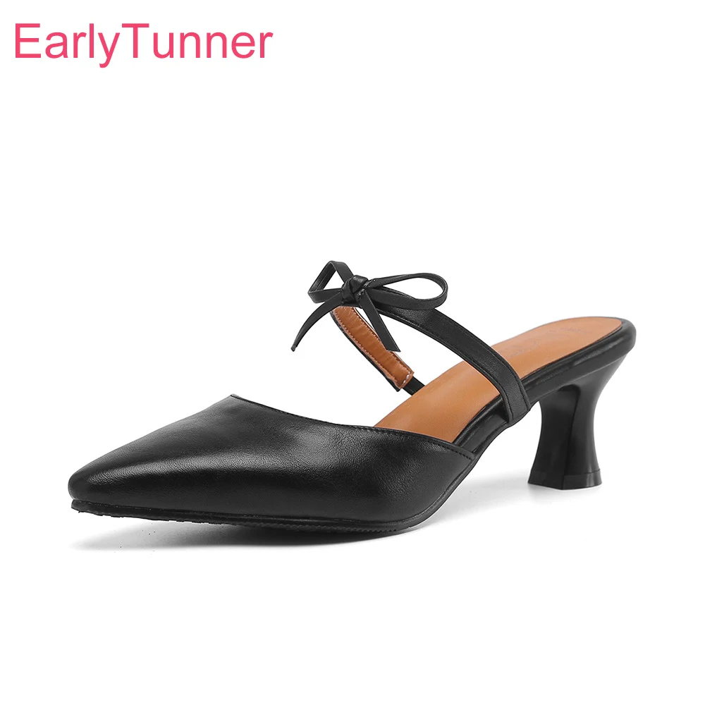 Women'S Shoes Big Feet - Nova moda verão preto damasco feminino