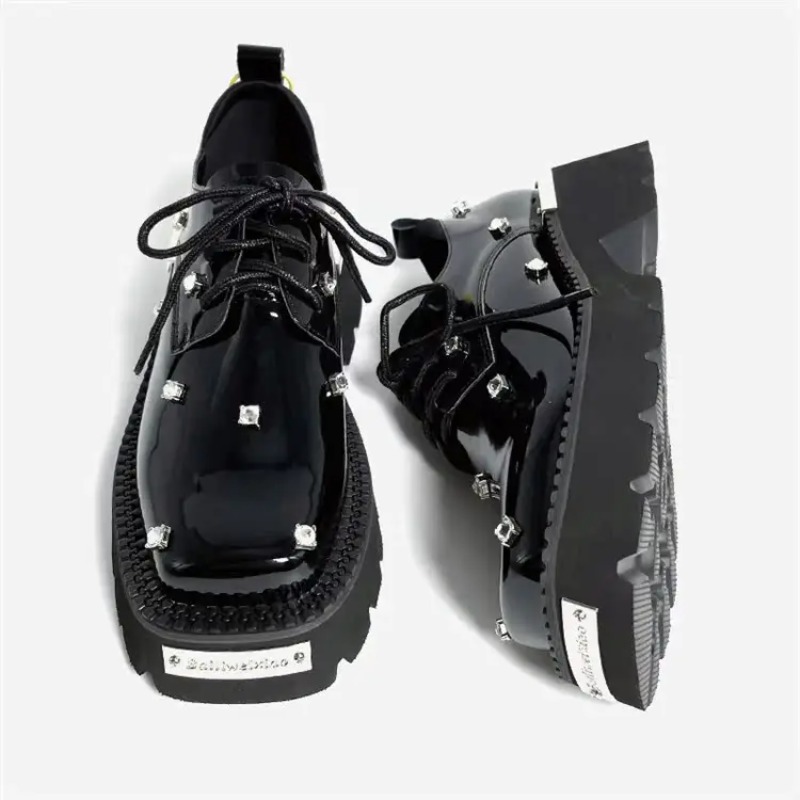 Women Shoes Sandals - Mulheres mocassins plataforma de cristal chunky