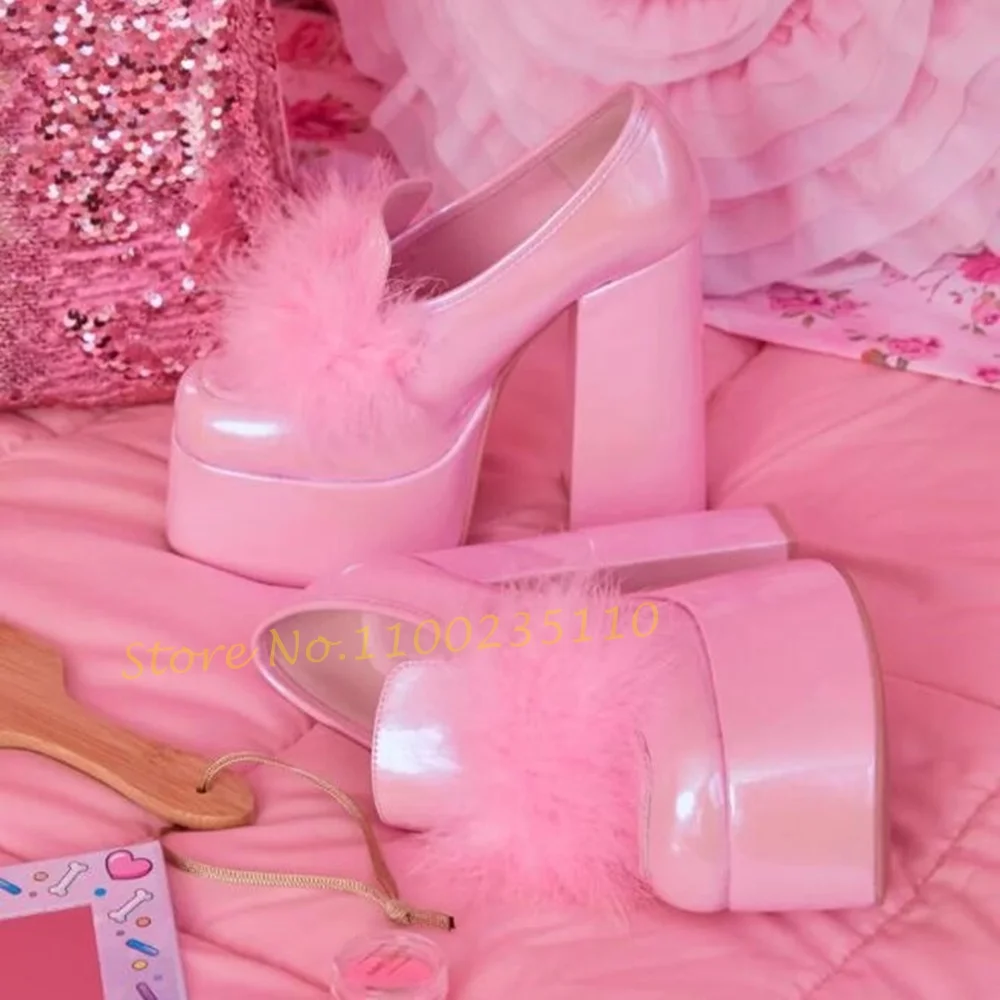 Women'S Shoes Vegan - Pink Pom Plataforma Mocassins Sapatos Mulheres
