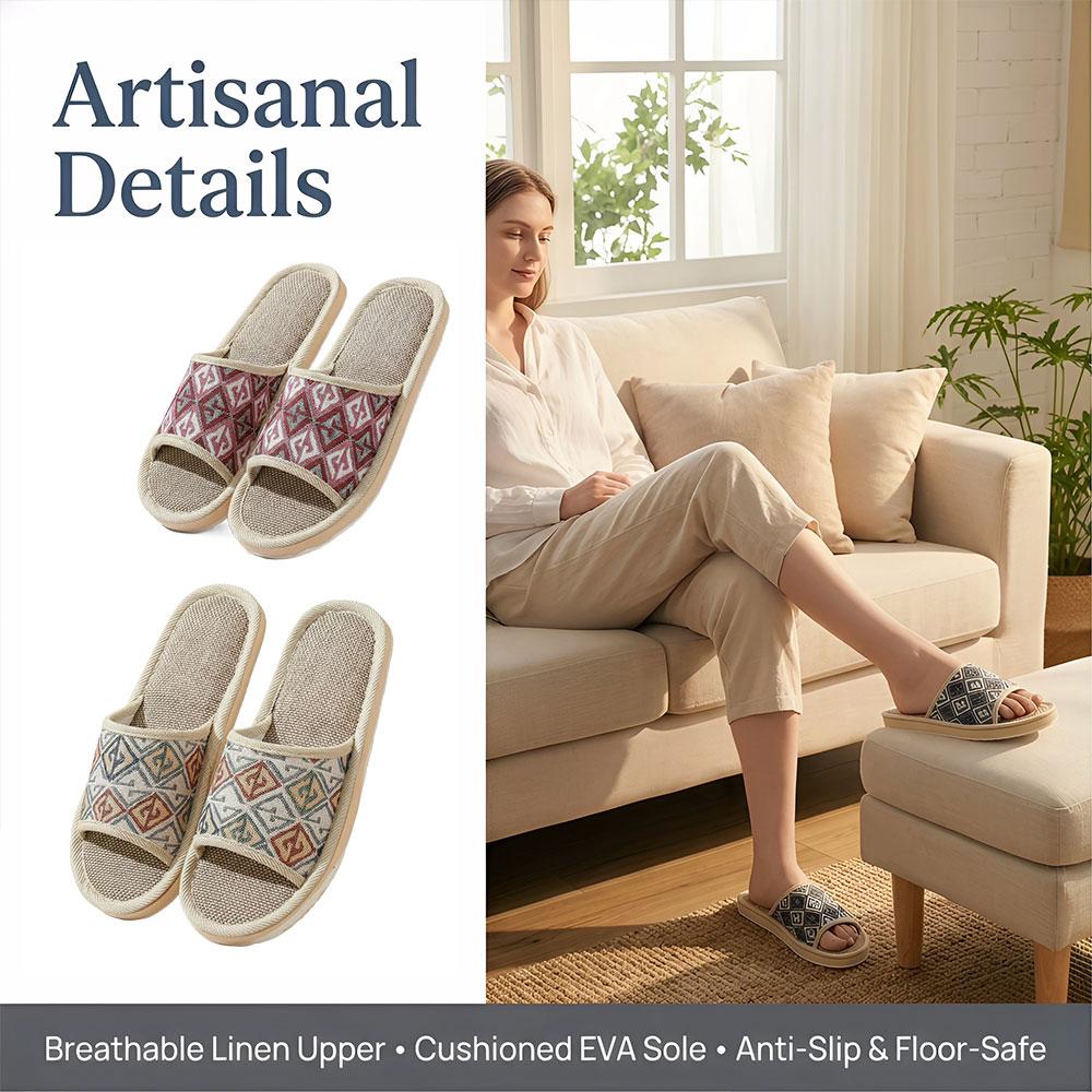 Chinelos de Linho Quatro Estaç - Women'S Shoes For Flat Feet avaliação e preço
