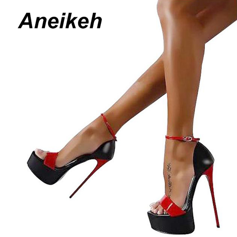 Sandálias de Salto Alto Peep T - Women'S Shoes Big Feet avaliação e preço