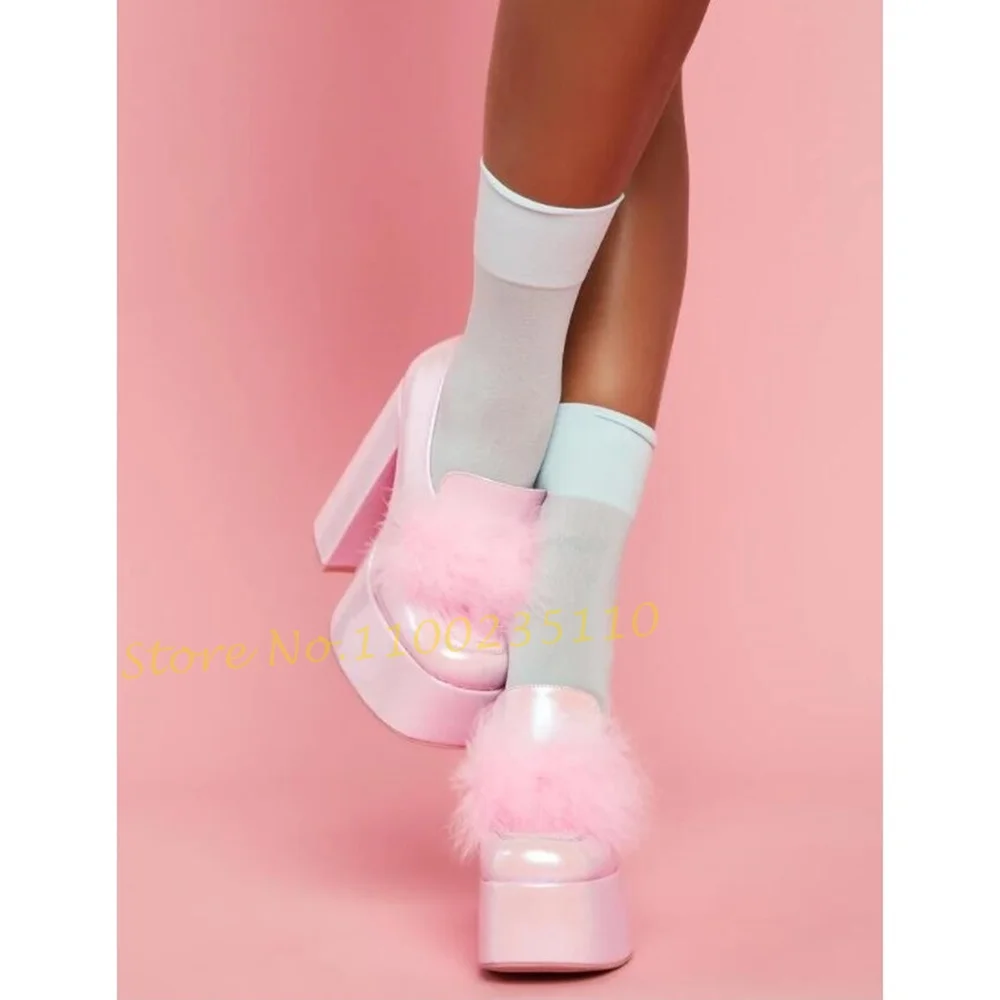 Pink Pom Plataforma Mocassins  - Women'S Shoes Vegan avaliação e preço