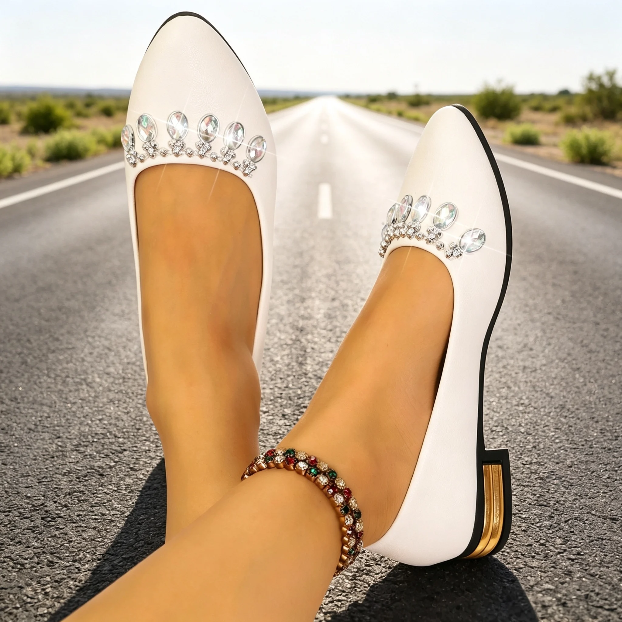 Sapatilhas Femininas de Bico F - Women'S Shoes For Flat Feet avaliação e preço