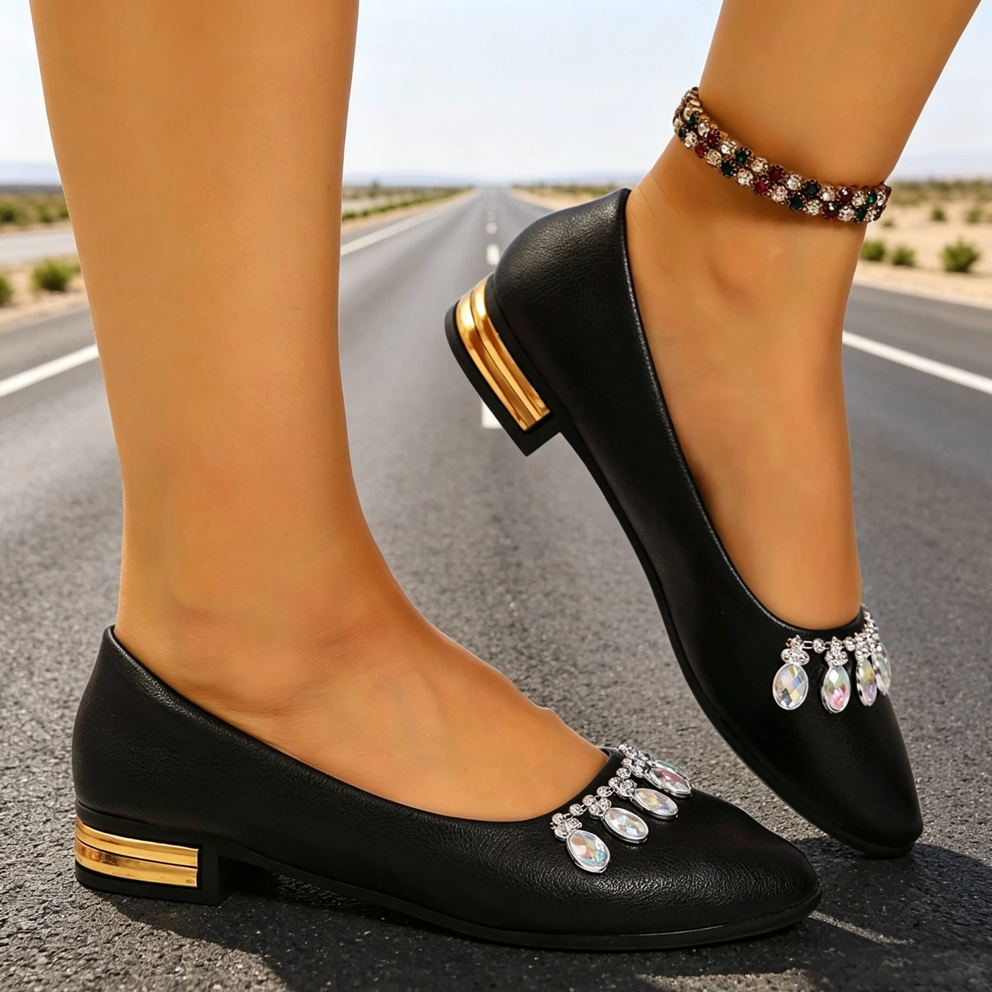 Sapatilhas Femininas de Bico F - Women'S Shoes For Flat Feet avaliação e preço