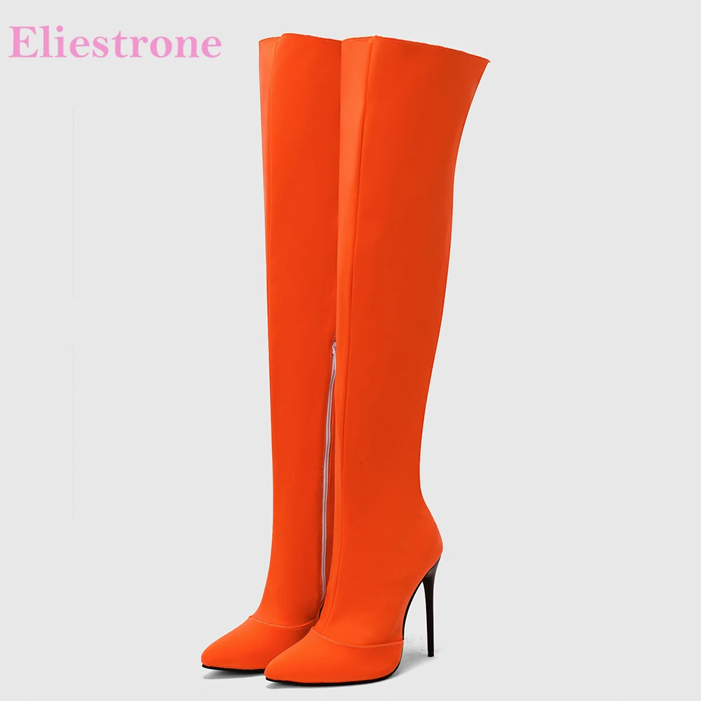 Novo inverno glamour laranja a - Women'S Shoes Big Feet avaliação e preço