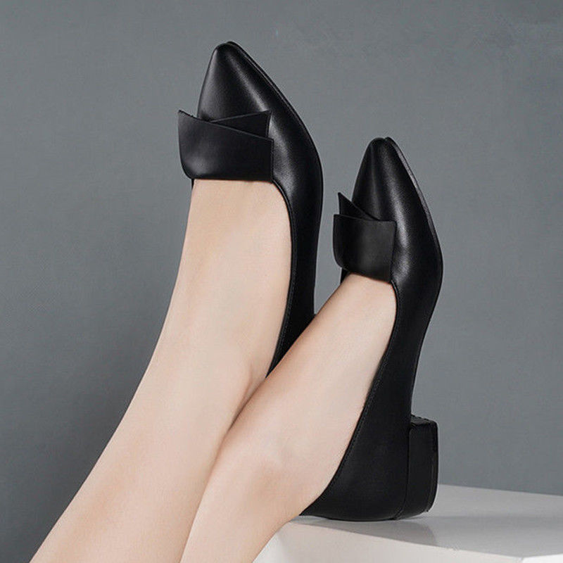 Dedo do pé apontado salto baix - Women Shoes Quick Delivery avaliação e preço
