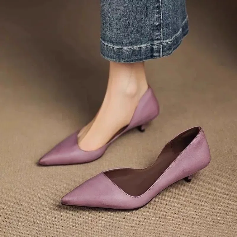Salto agulha feminino bico fin - Slingback Pumps Women avaliação e preço
