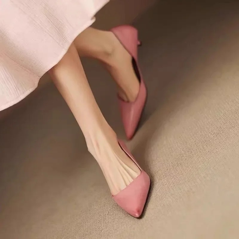 Salto agulha feminino bico fin - Slingback Pumps Women avaliação e preço