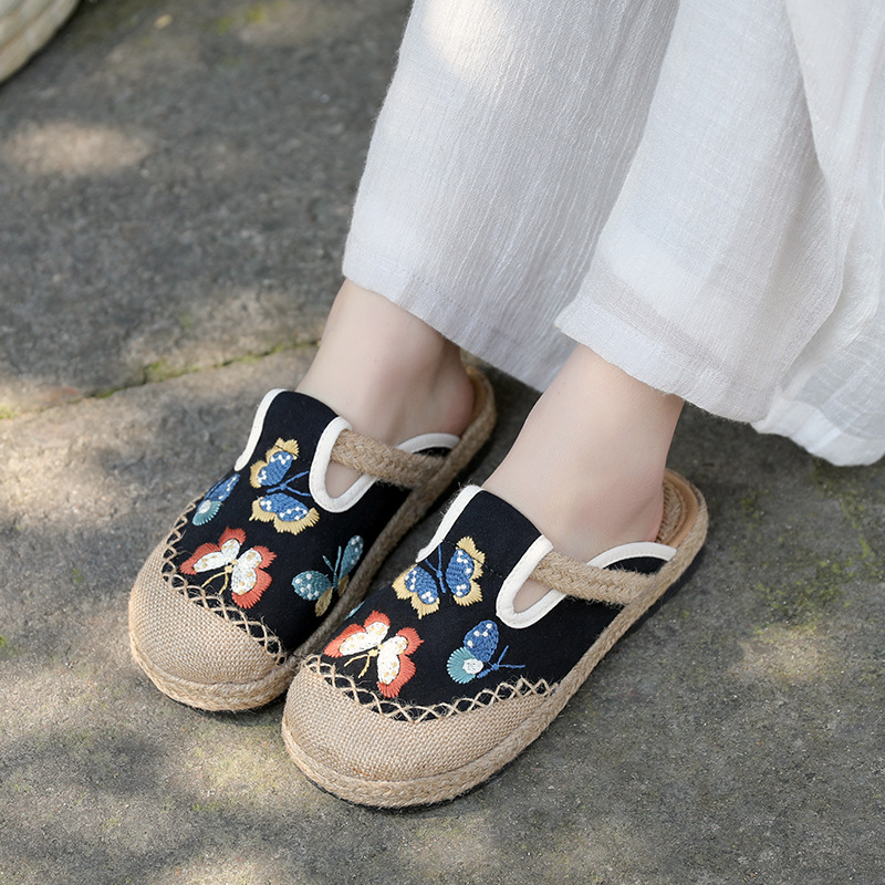 2025 feminino casual linho art - Women'S Shoes Vegan avaliação e preço