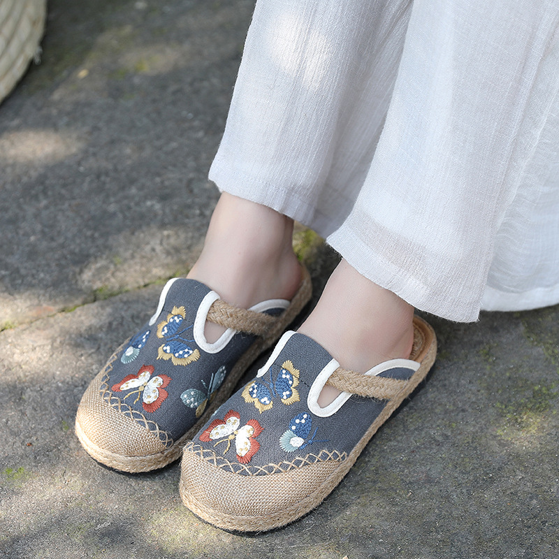 2025 feminino casual linho art - Women'S Shoes Vegan avaliação e preço