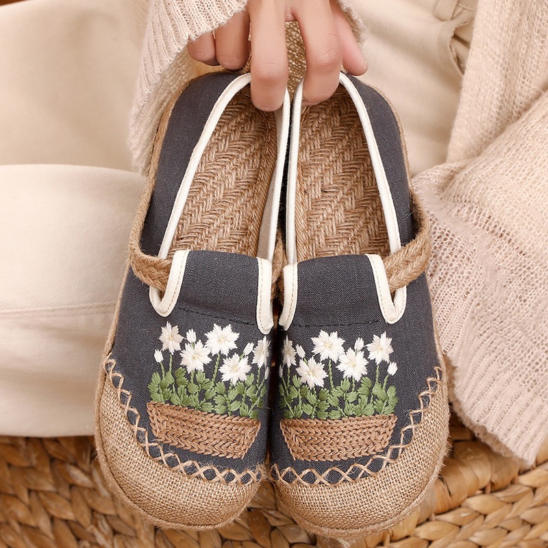 Veowalk-flores bordadas com lo - Women'S Shoes Vegan avaliação e preço